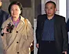 A stock photo of former People Power Party lawmaker Kim Young-sun, left, and self-proclaimed power broker Myung Tae-kyun. [YONHAP]