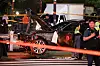 Police control the site where a Genesis G80 hit people and crashed into a guardrail near Seoul City Hall in central Seoul on July 1. [YONHAP]