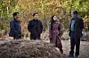 The four stars in ″Exhuma,″ from left: Yoo Hae-jin, Lee Do-hyun, Kim Go-eun and Choi Min-sik [SHOWBOX]