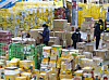 Customs workers examine goods shipped and purchased through direct overseas orders at the Incheon International Airport Headquarters Customs Express Logistics Center on Nov. 20, 2024. [YONHAP]