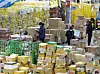 Customs workers examine goods shipped and purchased through direct overseas orders at the Incheon International Airport Headquarters Customs Express Logistics Center on Nov. 20, 2024. [YONHAP]