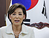 Republican Rep. Young Kim speaks during her meeting with Korean Unification Minister in March in Seoul. [YONHAP]
