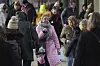 People walk along a street in Helsinki, Finland, on March 15. [AP/YONHAP]