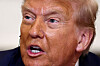 U.S. President Donald Trump reacts, as he hosts a lunch for African leaders of Gabon, Guinea-Bissau, Liberia, Mauritania, and Senegal in the State Dining Room at the White House in Washington on July 9. [REUTERS/YONHAP]