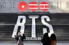 An installation for the BTS comeback is set up at the stairs in front of Sejong Center. [NEWS1]