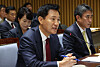 Seoul Mayor Oh Se-hoon speaks during a parliamentary audit session at City Hall in central Seoul on Tuesday. [YONHAP]