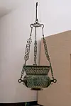 An Abbasid lamp displayed inside the Through Our Connections gallery at the Zayed National Museum [ZAYED NATIONAL MUSEUM]