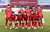 The Korean women's football team poses for a photo before a friendly with the Philippines at Icheon Sports Complex in Icheon, Gyeonggi on April 8, 2024. [YONHAP]