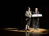 Uruguayan Ambassador to Korea Pablo Scheiner, left, and Argentine Ambassador Dario Cesar Celaya Alvarez deliver the opening remarks for a ceremony to mark Tango Day at the Art Hall of Yongsan District Office in central Seoul on Dec. 11. [MICHAEL LEE]