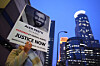 A person holds a sign of Alex Pretti during a protest outside the office of Sen. Amy Klobuchar, Democrat of Minnesota, in Minneapolis on Jan. 26. [AP/YONHAP]