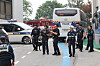 Police and military personnel search buildings on Sungshin Women's University's campuses in Seongbuk District, northern Seoul, for explosives after a report was filed on July 7. [YONHAP]