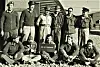 Sergeant J.J.E. Louw, second from left in second row in Korea in 1953. [SOUTH AFRICAN KOREAN WAR VETERANS ASSOCIATION]