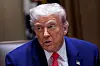 U.S. President Donald Trump attends a cabinet meeting at the White House in Washington, D.C. on April 10. [REUTERS/YONHAP]