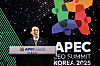 Prime Minister Kim Min-seok delivers congratulatory remarks during a welcome dinner at the APEC CEO Summit in Gyeongju, North Gyeongsang, on Oct. 28, in this photo provided by his office. [YONHAP]