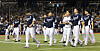 Korean players leave the field after losing 6-3 to Japan in a WBSC Premier12 Group B game at Taipei Dome in Taipei on Friday.  [YONHAP]