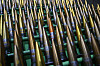 Rows of mock 30mm shells are seen at Hanwha Aerospace factory in Changwon on November 21, 2024. Longstanding domestic policy bars Seoul from providing weapons into active conflict zones, but ever since its spy agency accused the nuclear-armed North last month of sending thousands of soldiers to help Moscow fight Kyiv, South Korea has warned it might change course. [AFP/YONHAP]