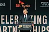 SK hynix CEO Kwak Noh-jung announces an advanced semiconductor packaging investment at Purdue University in West Lafayette, Indiana, in April 2024. [PURDUE UNIVERSITY]