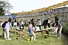 Visitors play traditional Korean games at Fortification Playpark at last year's Suwon Hwaseong Cultural Festival. [SUWON CULTURAL FOUNDATION]
