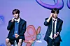 Boy band NCT Wish answers reporters’ questions during a press showcase Tuesday at the Blue Square in central Seoul. [DANIELA GONZALEZ PEREZ]