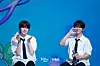 Boy band NCT Wish answers reporters’ questions during a press showcase Tuesday at the Blue Square in central Seoul. [DANIELA GONZALEZ PEREZ]