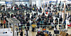 Passengers line up for boarding at the departure hall of Terminal 1 at Incheon International Airport on Feb. 13, ahead of the five-day Lunar New Year holiday. [YONHAP]