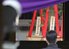 Japanese Prime Minister Fumio Kishida offered tribute to the Yasukuni Shrine in Tokyo on Sunday. [YONHAP]