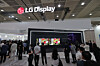 This file photo taken on Aug. 7, 2025, shows LG Display Co.'s booth at an exhibition held in Seoul. [YONHAP]