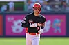 Kim Do-yeong rounds the bases after hitting a grand slam in a game against the KT Wiz at KT Wiz Park in Suwon on Monday. [YONHAP]