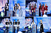 The 2024 MAMA Awards winners, clockwise from top left: aespa, IVE, Tomorrow X Together and Bruno Mars and Rosé of Blackpink [CJ ENM]