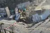 Collapsed section of the Sinansan Line construction site in Gwangmyeong, Gyeonggi, on April 11 [YONHAP]