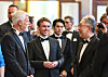 Doosan Enerbility Chairman Park Gee-won, right, meets with Czech President Petr Pavel at the opening ceremony of the Prague Spring International Music Festival on May 12. [DOOSAN ENERBILITY]