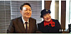 Former President Yoon Suk Yeol, then the People Power Party’s presidential candidate, left, meets Lee Hee-ja, the chair of the Korea Geunwoo Association, at a restaurant in Mapo District, western Seoul, on Jan. 16, 2022. [SCREEN CAPTURE]