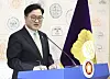 National Assembly Speaker Woo Won-shik gives his public address at the parliament in western Seoul on April 4. [LIM HYUN-DONG]
