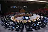 General view of a United Nations Security Council emergency meeting in New York on June 22, one day after U.S. strikes on Iranian nuclear facilities. [AFP/YONHAP]