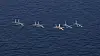 Figher jets of the South Korean, U.S. and Japanese military are seen taking part in the Freedom Edge joint trilateral military exercise in Jeju on Nov. 14, 2024. [NEWS1]
