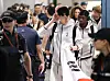 Son Heung-min, center, arrives at Incheon International Airport in Incheon on Friday. [NEWS1]