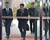 Rho Tae-ak, chair of the National Election Commission (NEC), walks inside his agency's headquarters in Gwacheon,Gyeonggi on March 5. [YONHAP]