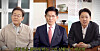 The three major presidential candidates appear on the “Study King Jin Genuis” YouTube channel. From left: Lee Jae-myung of the liberal Democratic Party, Kim Moon-soo of the conservative Power People Party and Lee Jun-seok of the minor Reform Party [SCREEN CAPTURE]