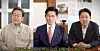 The three major presidential candidates appear on the “Study King Jin Genuis” YouTube channel. From left: Lee Jae-myung of the liberal Democratic Party, Kim Moon-soo of the conservative Power People Party and Lee Jun-seok of the minor Reform Party [SCREEN CAPTURE]