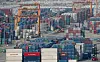 Containers are stacked at a port in Pyeongtaek, Gyeonggi, on March 14. [NEWS1]
