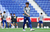 Korean national team manager Hong Myung-bo looks on during training at Sports Illustrated Stadium in New Jersey on Sept. 5. [YONHAP]