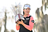 Kim A-lim poses with the trophy after winning the Hilton Grand Vacations Tournament of Champions at Lake Nona Golf & Country Club on Feb. 2 in Orlando, Florida. [AFP/YONHAP]