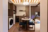 Inside the Blue Dot Stay, operated by Proudlee and repaired by Bukchon Giwa in Jongno District, central Seoul [PROUDLEE]