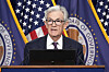 Federal Reserve Board Chairman Jerome Powell speaks during a news conference at the Federal Reserve, on Wednesday, in Washington. [AP/YONHAP]