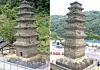 Photos of the Seven-story Brick Pagoda at Beopheungsa Temple Site from a 2023 report by the the National Research Institute of Cultural Heritage [NATIONAL RESEARCH INSTITUTE OF CULTURAL HERITAGE]