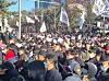 Protesters rally in front of the National Assembly complex in Yeouido, western Seoul, on Saturday. [KIM MIN-YOUNG]