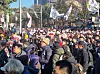 Protesters rally in front of the National Assembly complex in Yeouido, western Seoul, on Saturday. [KIM MIN-YOUNG]