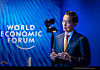 Hanwha Group Vice Chairman Kim Dong-kwan gives a keynote speech at the 2024 World Economic Forum in Davos, Switzerland [HANWHA GROUP]