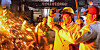 North Korea's state-run media Rodong Sinmun reported on April 15 that workers in the Chollima Steel Complex were ″completely resolved to fight desperately to carry out the party's decisions while harboring a deep longing for the leader,″ in commemoration of former North Korean leader Kim Il Sung's birthday. [NEWS1]
