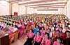 North Korea's state-run media Rodong Sinmun said on April 15 that ″a celebratory gathering of Women's League workers and members was held at the Women's Hall″ in commemoration of former North Korean leader Kim Il Sung's birthday. [NEWS1]